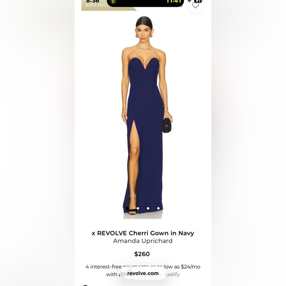 Amanda Uprichard Dresses & Skirts - Amanda Uprichard Navy Strapless- size: S- hemmed fit 5’5” height